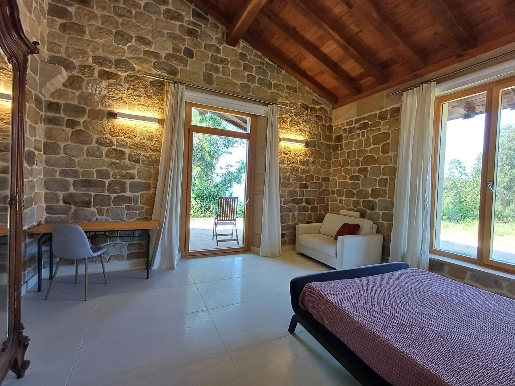 Amplio Apartamento Con Jardin En Casa Rural Haritza Con Vistas Al Mar Ea Exterior photo
